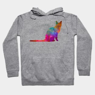 Korat cat in watercolor Hoodie